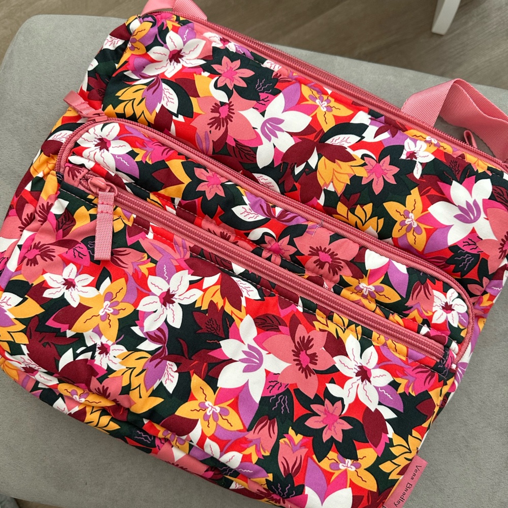 Vera Bradley Utility Crossbody Rosa Floral